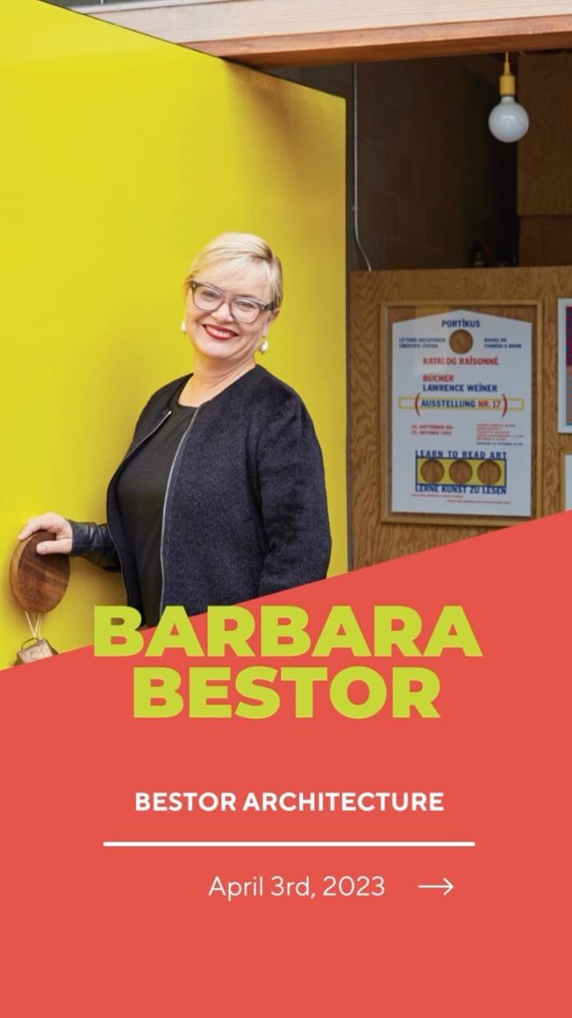 19 Days until the first Architalx of 2023.

Here’s a little more about our first Speaker, Barbara Bestor of Bestor Architect joining us from Los Angeles. See our bio for the link to tickets. 

Talk Title: Designing for Everyday Life
Monday, April 03, 2023 at 6pm
Aura (doors open at 5pm)
121 Center St, Portland, ME

Barbara Bestor, FAIA is founding principal of Bestor Architecture. Since 1995, Bestor Architecture has actively redefined Los Angeles architecture with a practice that rigorously engages the city through design, art, and urbanism. Increasingly, the firm applies L.A.’s lessons to national undertakings. She explores the architectural form through experiments in spatial arrangements, graphics, and color, which is evident in her projects from custom residences to headquarters for international companies. Her varied and progressive body of work connects with people on many levels, often outside the boundaries traditionally delineated for architecture. She believes that good design creates an engaged urban life and embraces the ‘strange beauty’ that enhances everyday life experience.

Barbara’s career is punctuated with inventive projects in a wide breadth of typologies. She has designed new ways of creating accessible urbanism in her “stealth density” Blackbirds housing, retail and restaurant flagships, dynamic workspaces for Beats By Dre and Snap, award-winning residences and pioneering arts projects that are deeply rooted in their communities and cultural context.

She received her undergraduate degree at Harvard University, studied at the Architecture Association in London and received a MARCH at SCI-Arc. She is the author of Bohemian Modern, Living in Silver Lake.

All photos provided by @bestorarchitecture